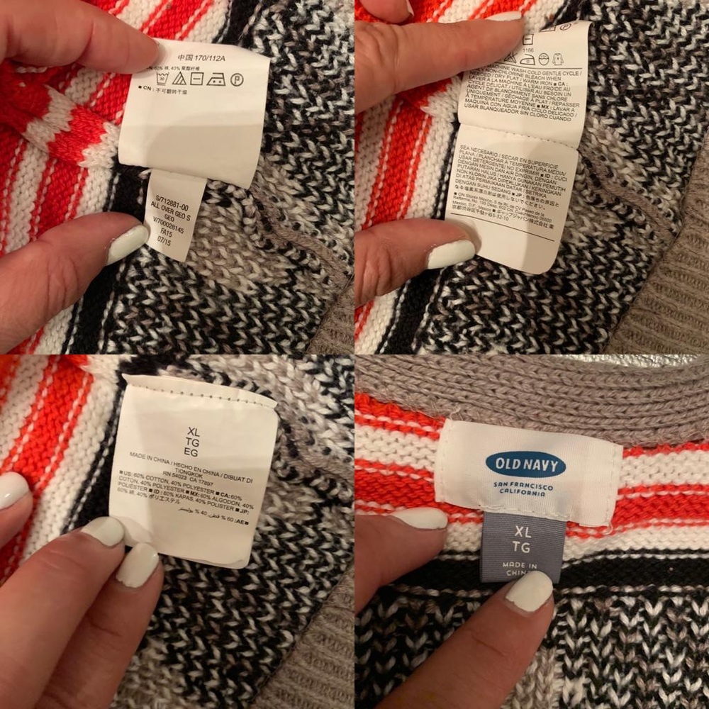 Old navy knitted cardigan size XL - Picture 7 of 8